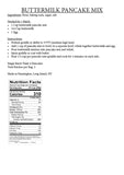 Buttermilk Pancake Nutritional Info