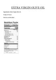 Extra Virgin Olive Oil Nutritional Info