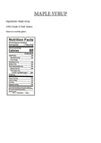 Maple Syrup Nutritional info