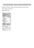 Strawberry-Rhubarb Preserves Nutritional Info