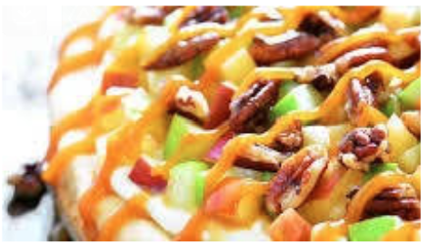 CARAMEL APPLE PIZZA W/ ELENA AGES 4-9 TUESDAY NOVEMBER 5TH 4:30-5:30PM