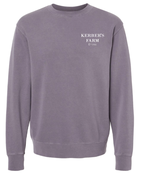 Kerber's Farm Crew Neck Sweatshirt - Adult PURPLE