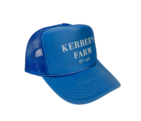 Baby Blue Kerber's Farm Trucker Hat