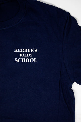 Navy Blue Kerber's Farm School T-Shirt