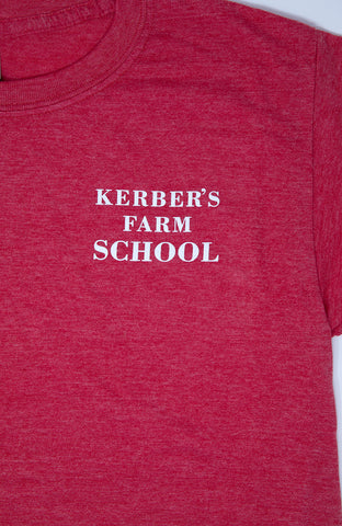 Heather Red Kerber's Farm School T-Shirt