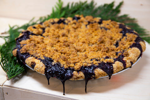 Vegan Kerberry Crumb Pie