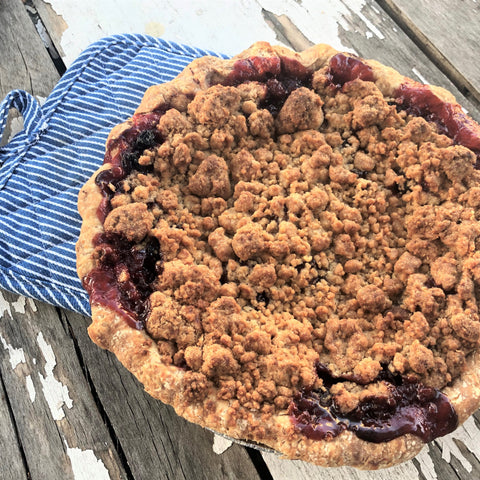 Gluten Free Cherry Crumb Pie