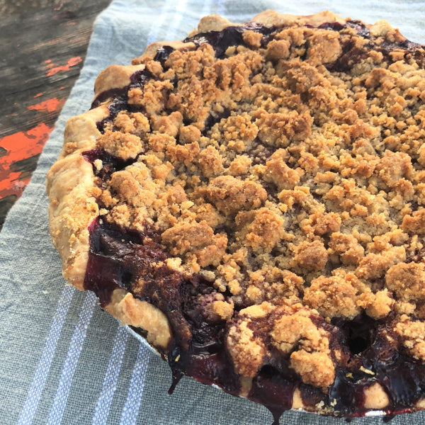 Vegan Kerberry Crumb Pie